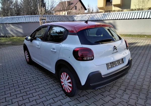 Citroen C3 cena 39900 przebieg: 117000, rok produkcji 2018 z Pińczów małe 137